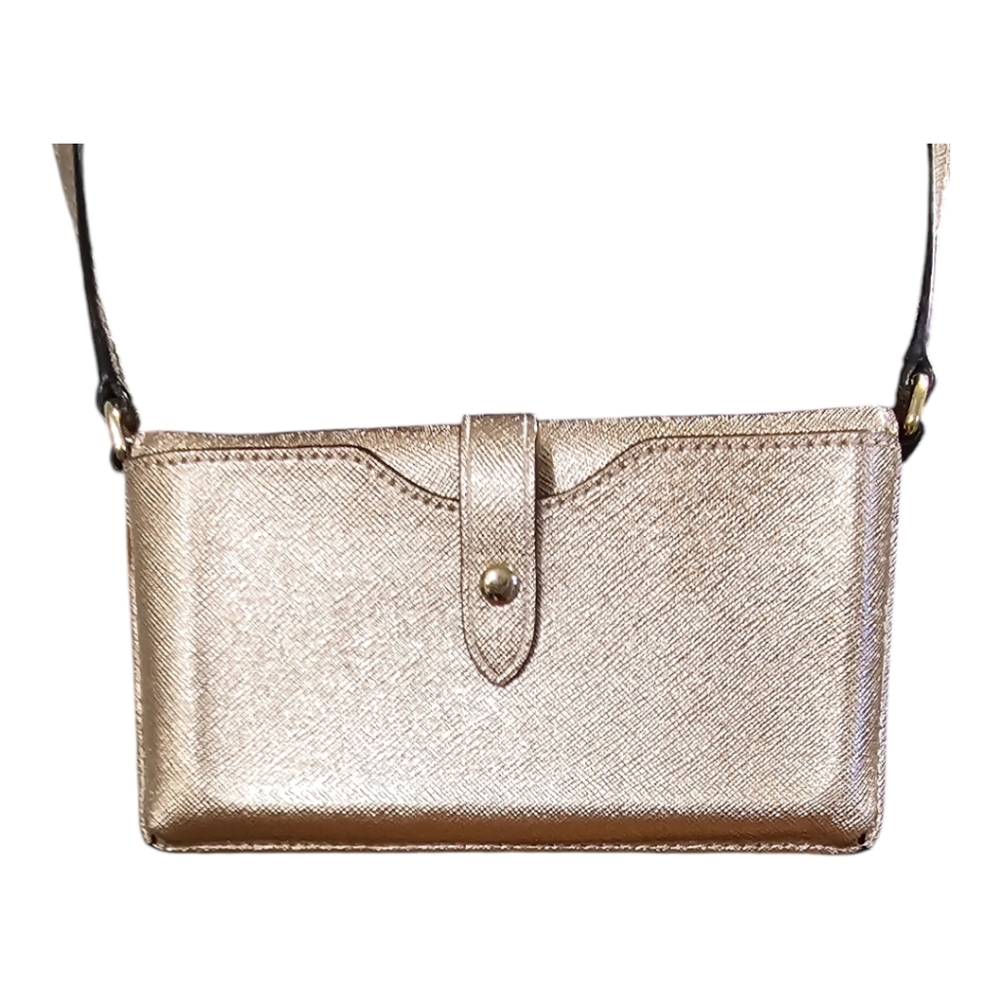 KATE SPADE Rose Gold Mini Crossbody Wallet - Picture 3 of 10